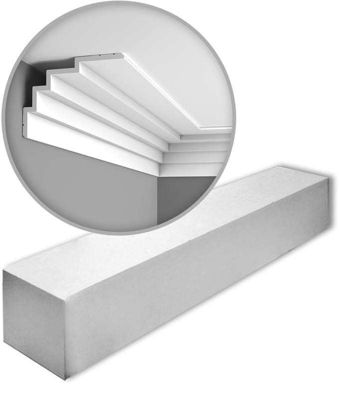 Orac Decor C393 MODERN STEPS 1 doos 7 stukken Kroonlijst | 14 m
