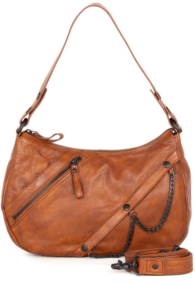 Leren Schouder / Crossbodytas - Jadeline - Brandy