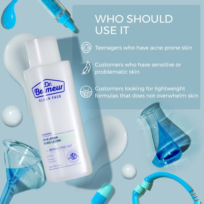 DE GEZICHTSWINKEL Dr. Belmeur Clean Face Milde Lotion 145ml gray
