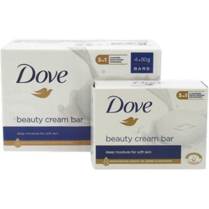 Dove SchoonheidscrÃ¨mezeep 4x90g