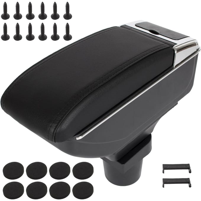 Modecar - Armsteun met Opbergvak - Zwart - Toyota Yaris II - 2006-2012
