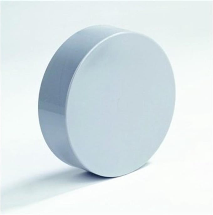 Dyka Afsluitkap passend om de buis PVC grijs 40mm