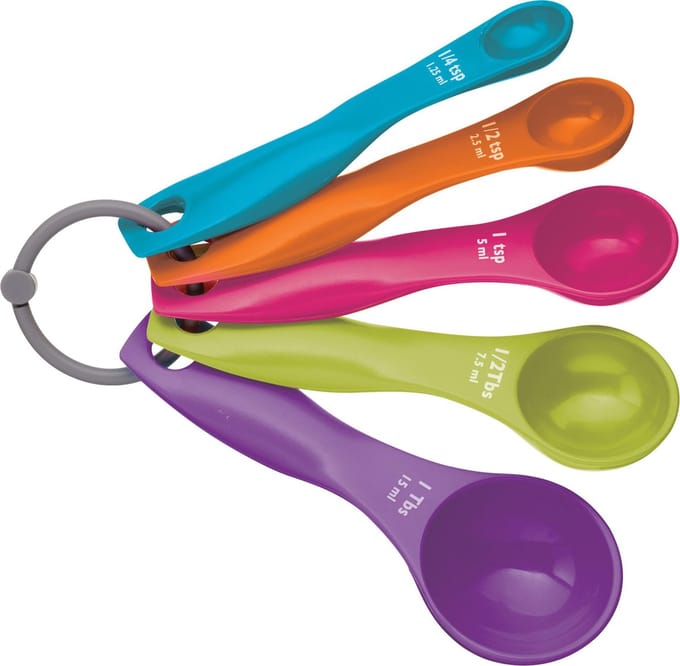 Set van 5 maatlepels - klein - Colour Works