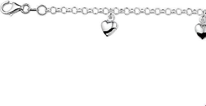 The Jewelry Collection armband - Hart - Zilver