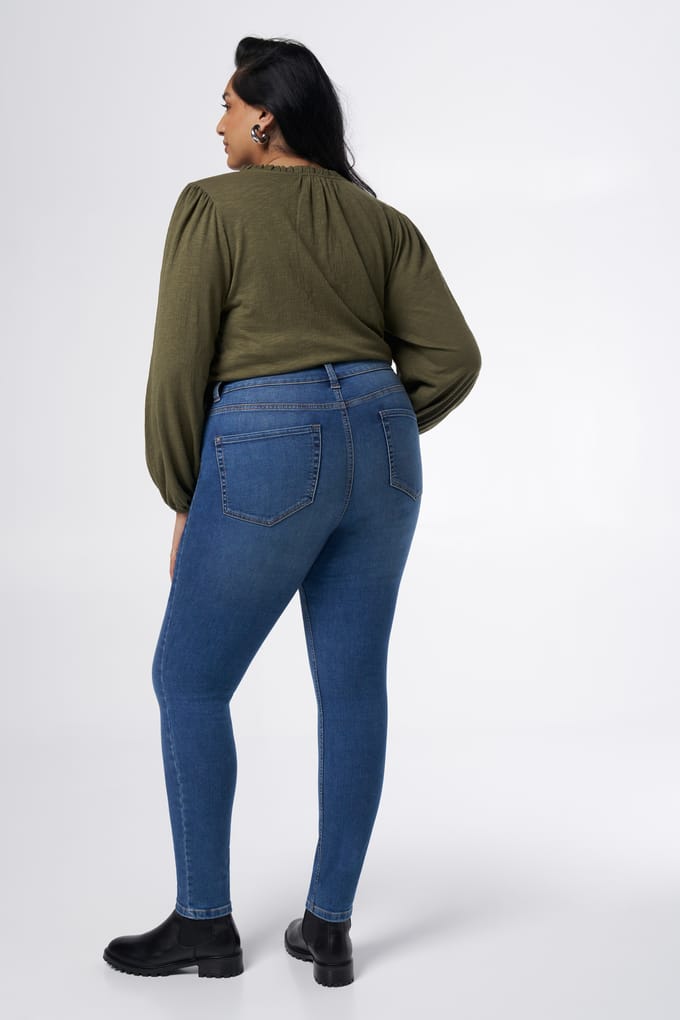 MS Mode Jeans Skinny leg high waist jeans CHERRY
