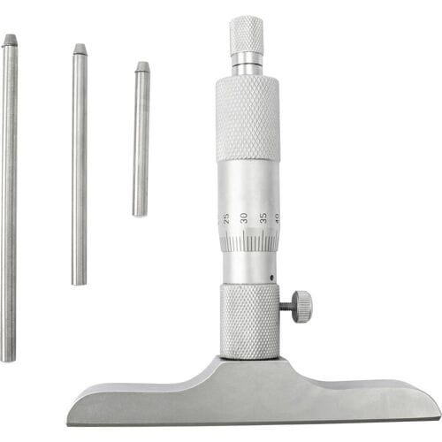 Dasqua 4611-8115 Dieptemicrometer Met controlemaat 0 - 75 mm DIN 863