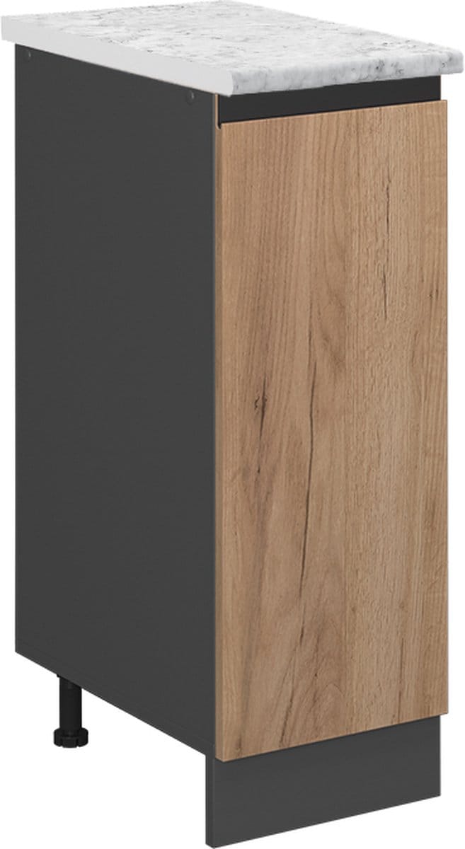 Vicco R-Line Apotheekkast – 30 cm WB Marmer Krachtige eik goud