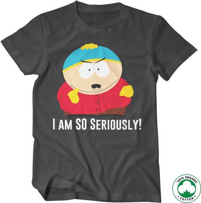 South Park Eric Cartman I Am So Seriously Organic T-shirt donkergrijs