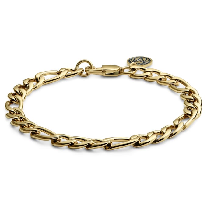 Essentials | 8 mm Goudkleurige Armband met Figaro Schakels