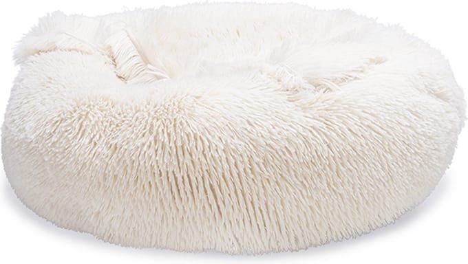 Beeztees Yala - Hondenmand - Pluche - Beige - Dia. 50 cm