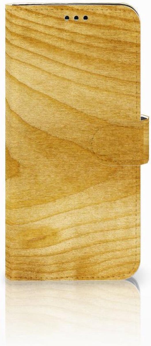 Samsung Galaxy S9 Plus Book Style Case Licht Hout