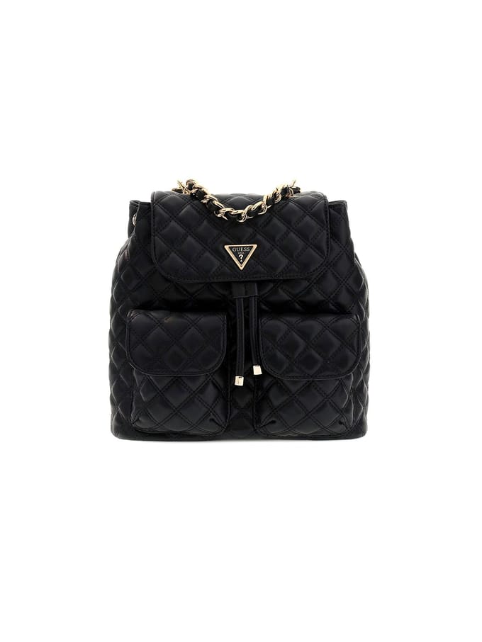 GUESS vrije tijd rugzak rugzak Giully II Flap Backpack Black zwart