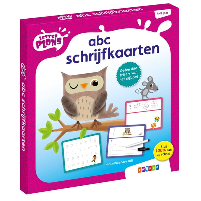 Letterplons abc schrijfkaarten Bordspellen Educatieve boeken (spelletjes en raadsels)