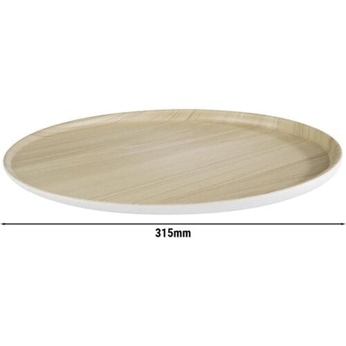 GGM Gastro (6 Stück) Tablett - FRIDA - Melamin - Ø 315mm - Höhe: 25mm