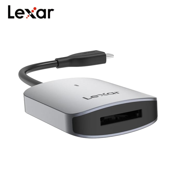 Originele Lexar CFexpress Type A Kaartlezer USB 3.2 Gen 2 Type C/A Geheugenkaart CFe A Kaartlezer CF Kaartlezer, USB-C Kabel/USB-C naar USB-A Adapter CF TYPE-A Card Reader【A/C】 gray