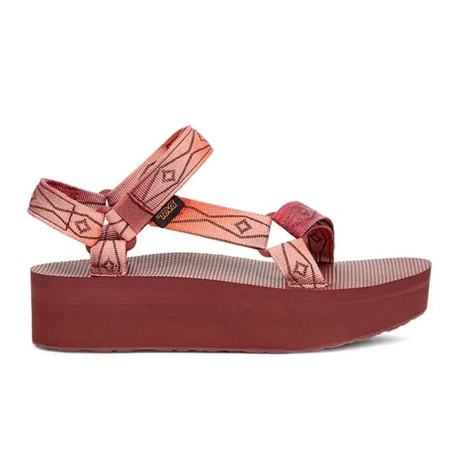 Teva Flatform Univeral Sunscape Sandalen - Dames - Rood - Maat 36