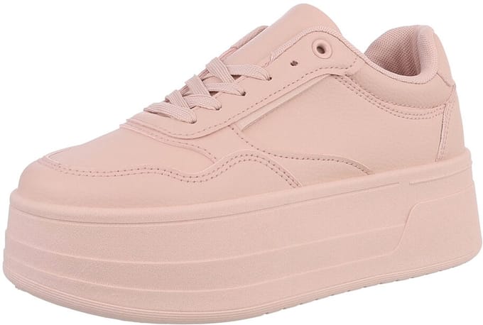 Dames wedge sneaker roze maat 40