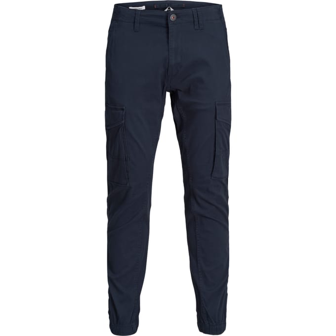 Jack & Jones - Heren Broek Paul Warner Cargo - Blauw - Maat 30/34