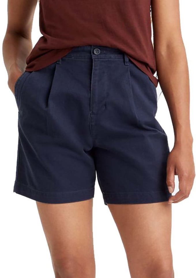 Dockers Pleated Original Korte Broek Blauw 26 Vrouw