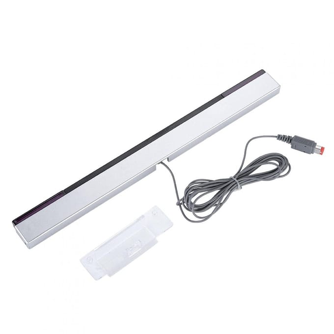Allecto - Sensorbalk - Vervangende Bedrade Infraroodstraalsensorbalk - Draagbaar en Professioneel - Compatibel voor Wii en Wii U - Bewegingssensor ...
