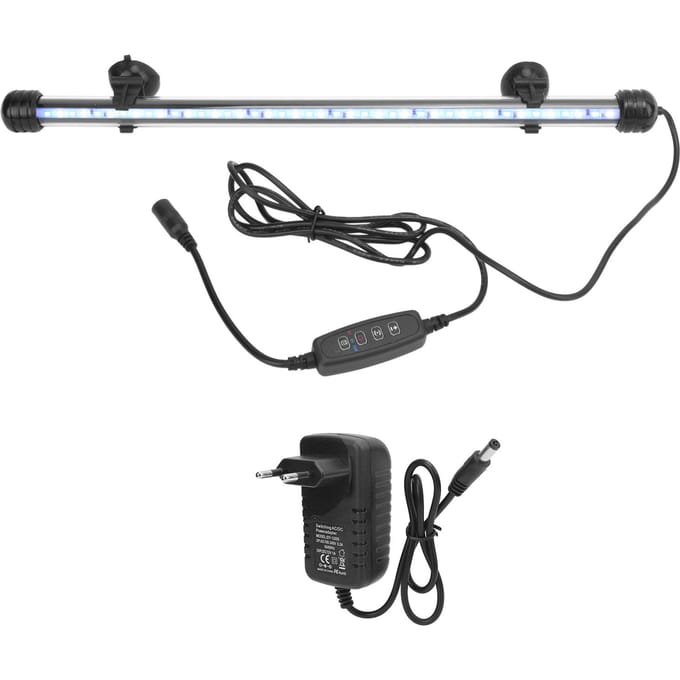 Éclairage d'Aquarium Étanche pour Poissons avec Lumière LED 3 Modes Graduable