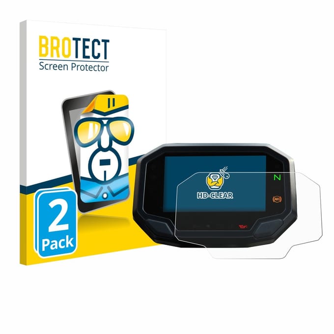 BROTECT - Screenprotector voor Kawasaki Ninja 650 / 1000SX 2020+ - Folie Beschermfolie transparant 2 Stuks