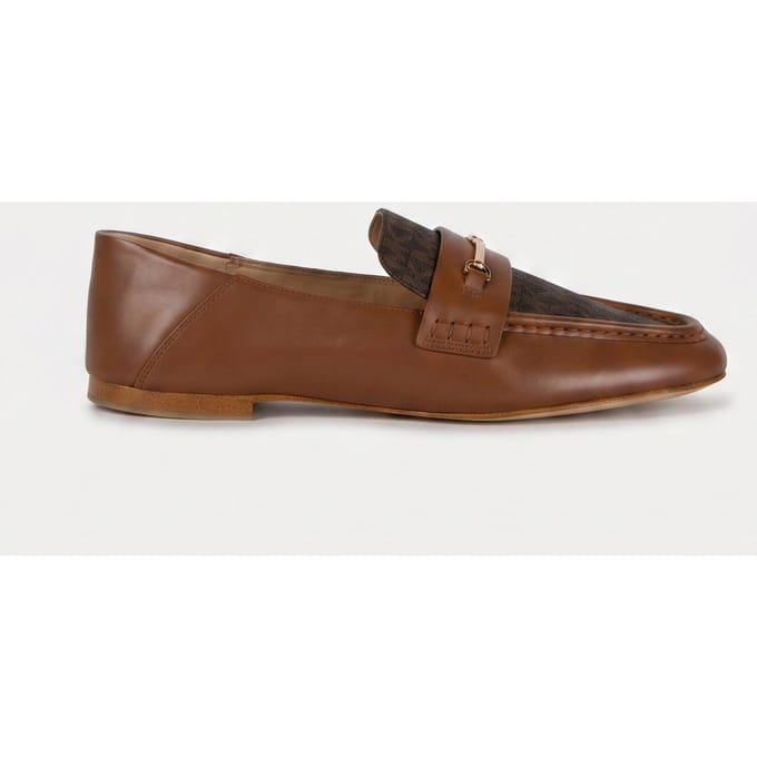 Michael Kors Lena Loafer Brown/luggage Maat: 40 | Instappers Outlet | Dames | Bruin