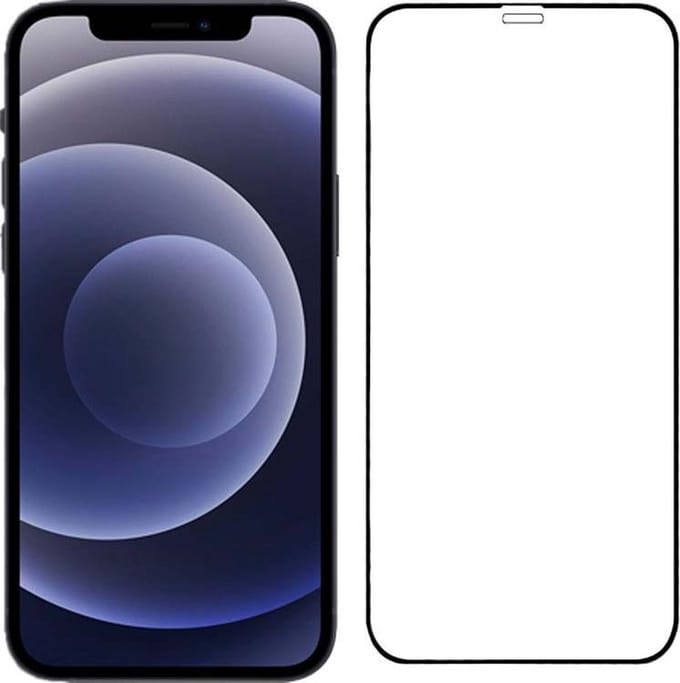 Smartphonica iPhone 12 Mini full cover tempered glass screenprotector van gehard glas met afgeronde hoeken geschikt voor iPhone 12 Mini