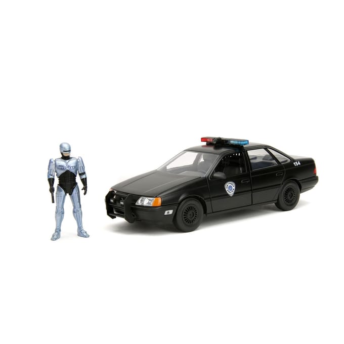 Robocop 1986 Ford Taurus W/Figure 1:24 Jada Toys