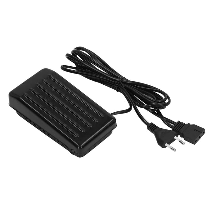 Naaimachine Voetpedaal Antislip 3 Poorten Zwart Vervangende Voetcontroller voor Thuis black