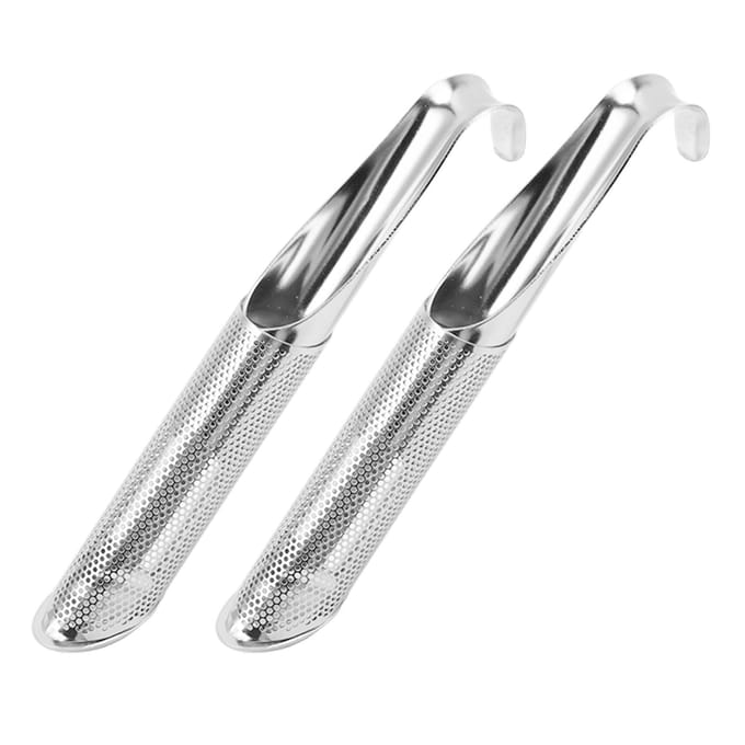 2 Stuks Roestvrijstalen Thee-ei Roestbestendig Ophangbaar Herbruikbaar Draagbaar Losse Thee Infuser white
