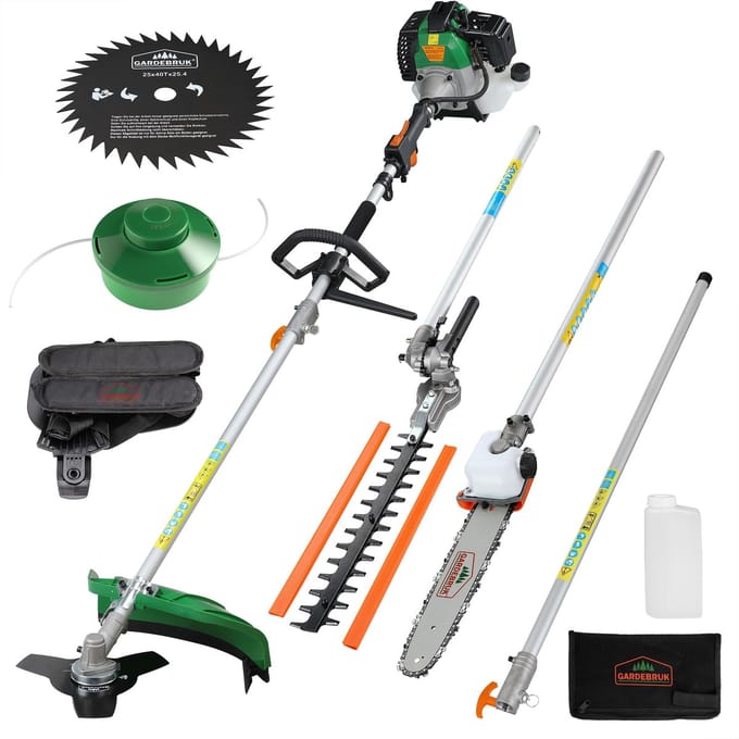 Gardebruk 5in1 Multitool - Tuin Kettingzaag Bosmaaier Trimmer - Benzine