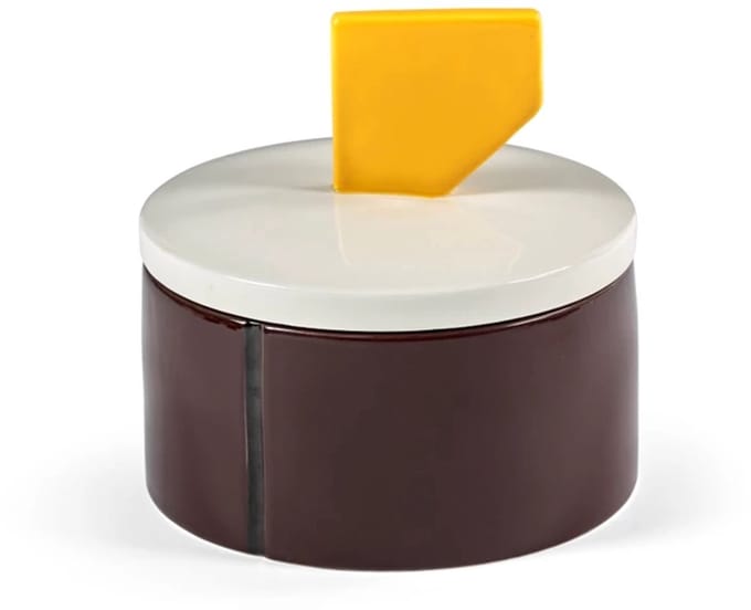 Serax Plan C Candela 03 geurkaars D17cm H16cm burgundy / geel
