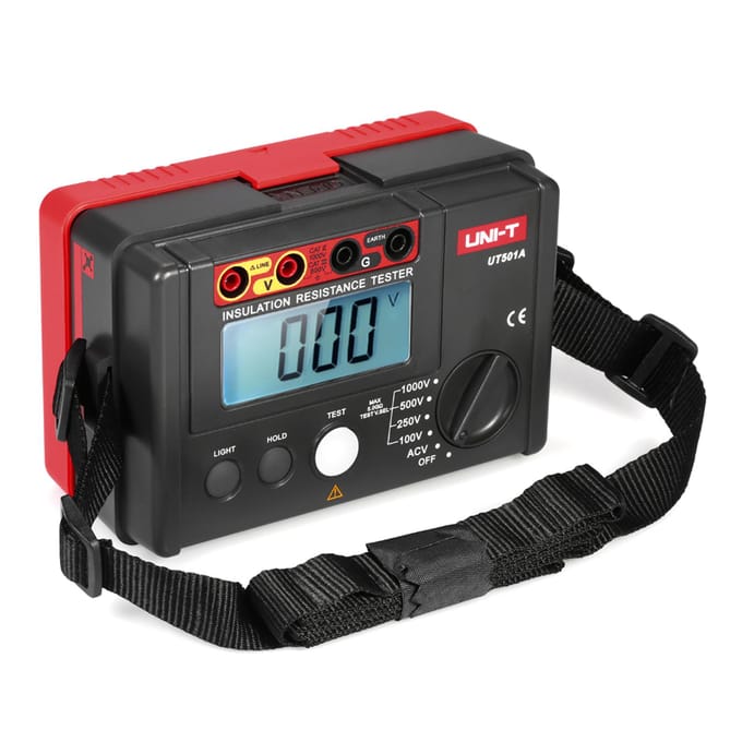 UNI-T UT501A 1000V Isolatieweerstandsmeter Grondtester Megohmmeter Voltmeter met LCD-achtergrondverlichting