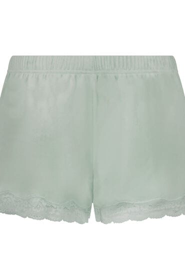Hunkemöller Short Velours Kant Groen