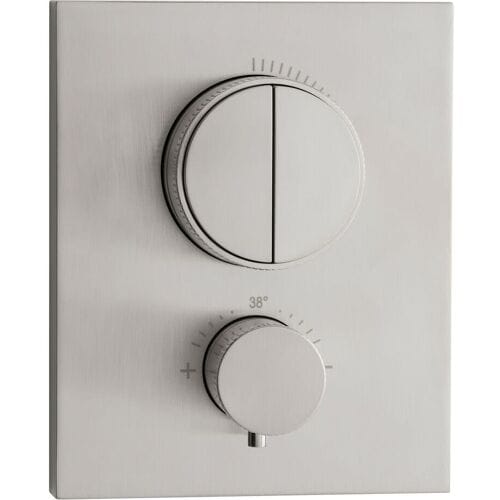 Herzbach DESIGN IX concealed thermostat square for 2 consumers, 17.803050.2.09