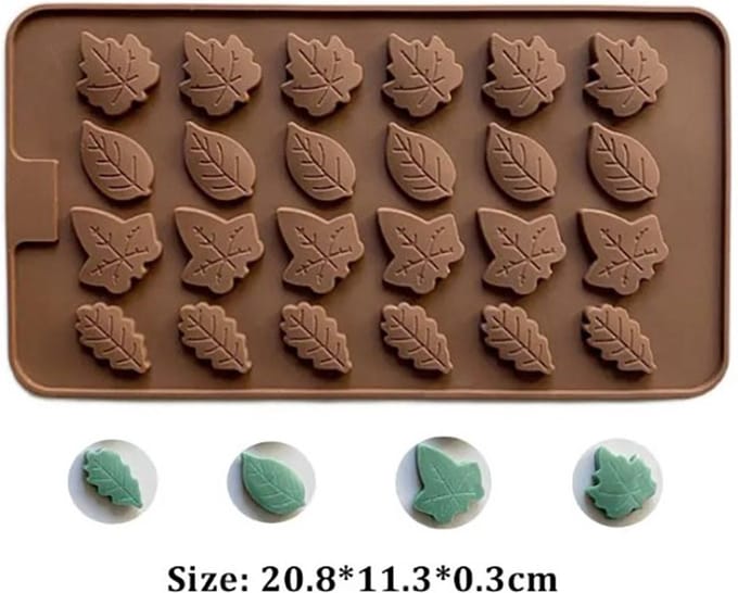 Actie4you® - Kerst blaadjes vorm - Chocolade vorm - kerstmis - Herfst - Blaadjes - Siliconen Mal