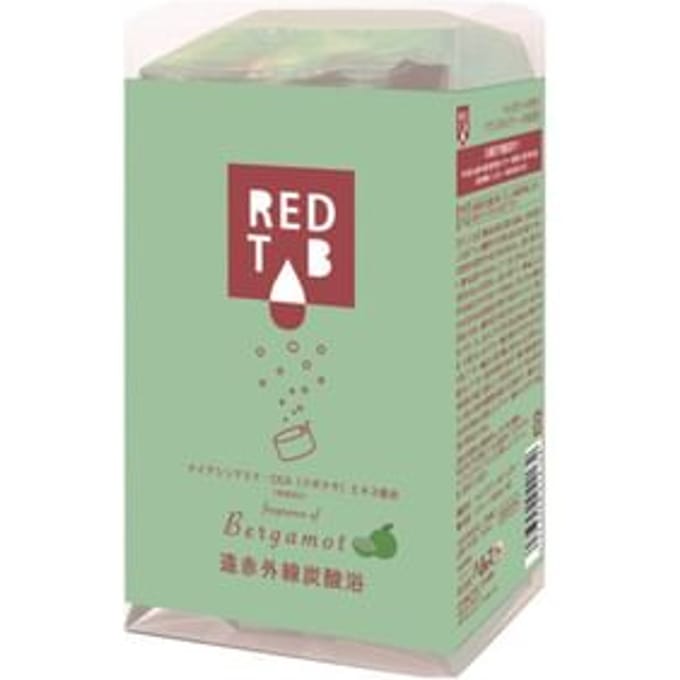 Health Lab - Red Tab Far Infrared Carbonated Bath Tablet Bergamot - 50g x 6