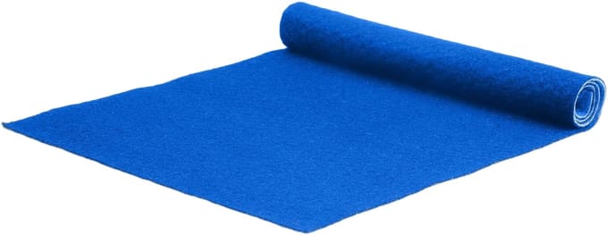 GJ Floors - Basic loper Tokyo | Zeeblauw - Breedte x Lengte: 2 meter / 8 meter