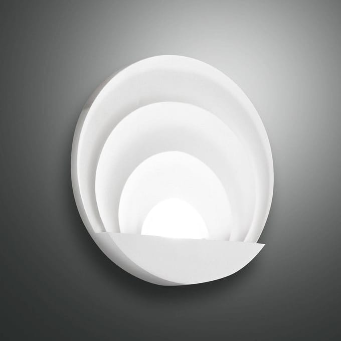 Fabas Luce LED wandlamp Sunrise, wit
