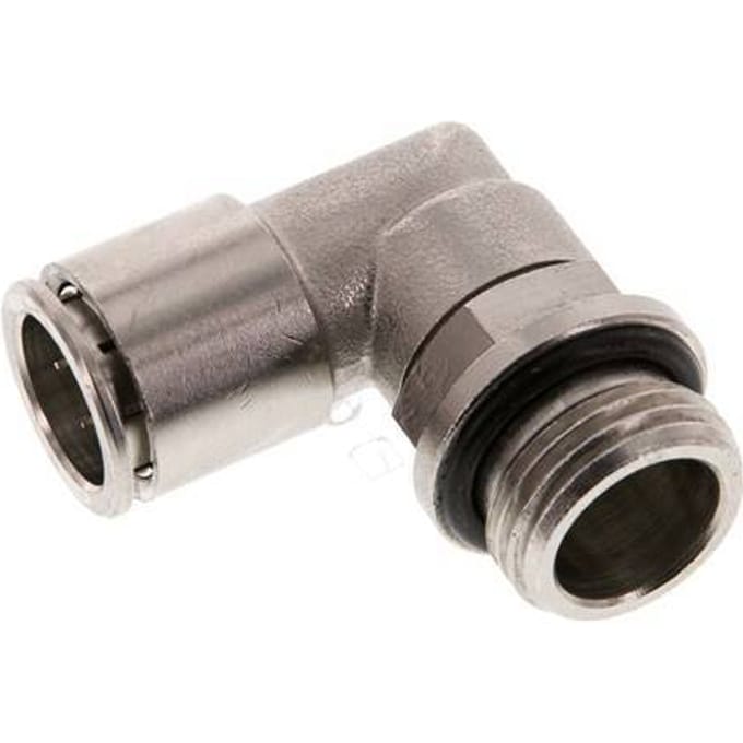 14mm x G1/2'' 90 graden L-verbinding Messing Insteekfitting Buitendraad Draaibaar NBR
