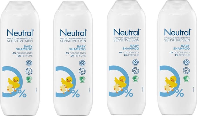 Neutral Baby Shampoo 4 x 250 ml Voordeelverpakking