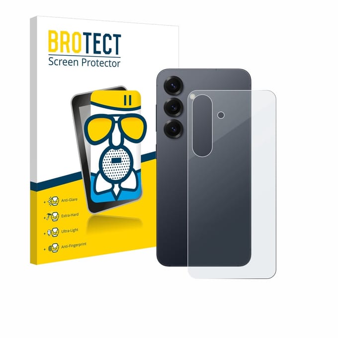 BROTECT - Screenprotector voor Samsung Galaxy S25 (Achterkant) - Folie Beschermfolie Beschermglas matte