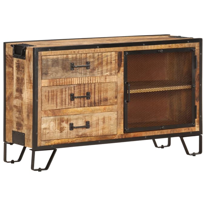 vidaXL - Dressoir - 100x31x60 - cm - massief - ruw - mangohout
