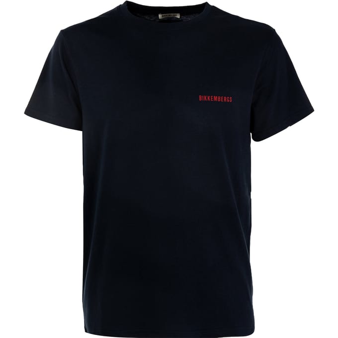 Heren-T-shirt met ronde hals en logo