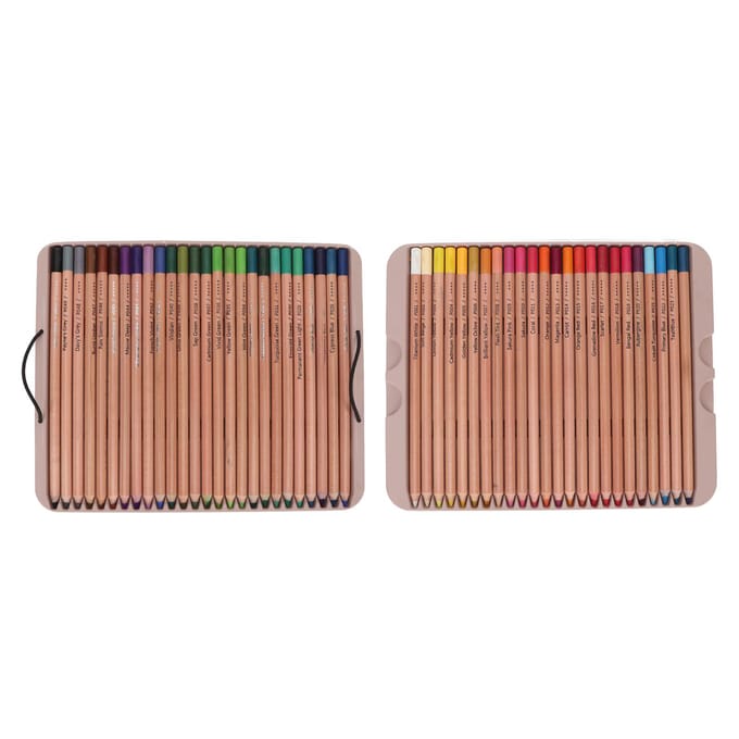50 Kleuren Kleurpotlood Professionele Tekenset met Opbergdoos voor Graffiti Kleuren Design beige