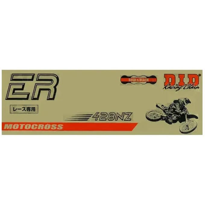 Motorfiets rolketting D.I.D 428Nz(G&B) X 142 Mail. Fj