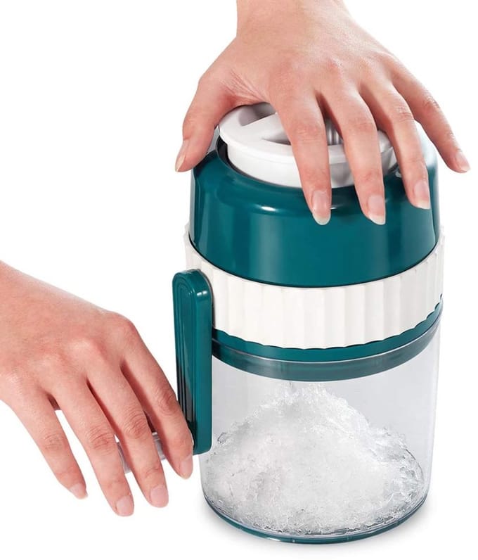 Slush Puppy Maker - 1L - Slushmachine - Slushymaker - Wit/Blauw - 12cm x 12cm x 21cm