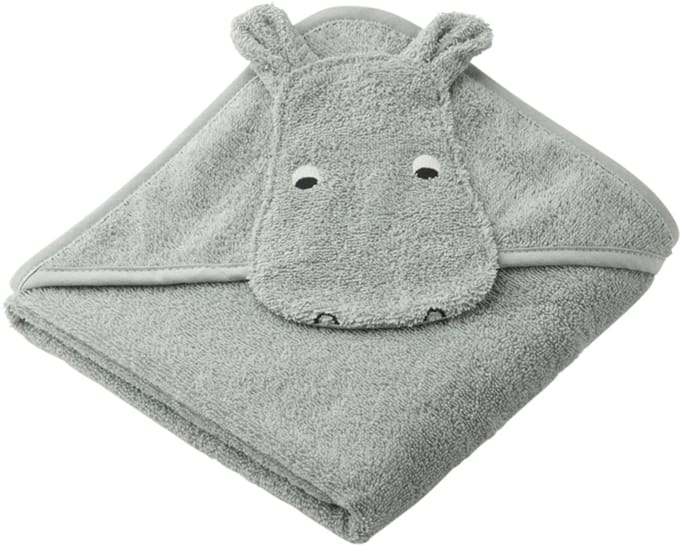 Liewood Badcape - Albert Hippo - Dove Blue