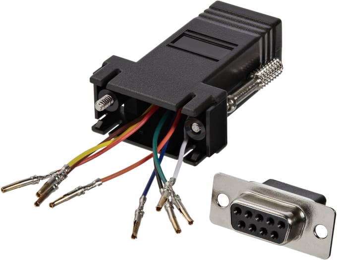 StarTech.com DB9 Aan RJ45 Modular AV / multimedia paneel